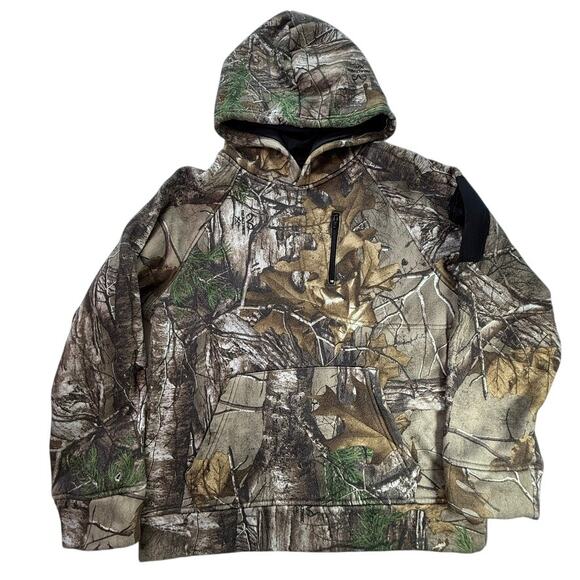 Realtree Xtra Youth Camo Fleece Hoodie L 10–12 Hunting Outdoor Pullover - Picture 2 of 10